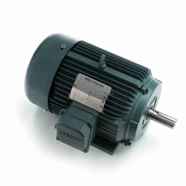 171631.60 - Leeson 10 HP Severe Duty Motor, 3 phase, 1800 RPM, 208-230/460 V, 215T Frame, TEFC - 171631.60