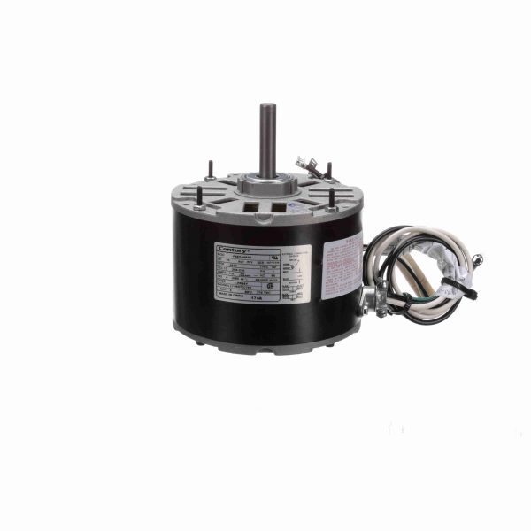 174A - Century 1/6 HP OEM Replacement Motor, 1625 RPM, 208-230 Volts, 48 Frame, Semi Enclosed - 174A