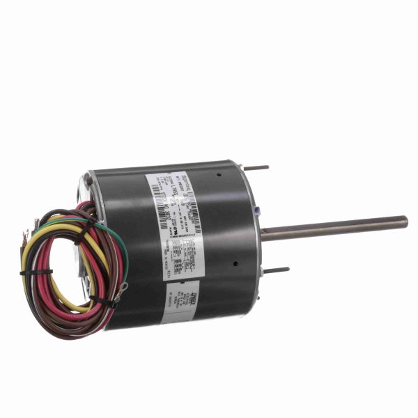 3032 - Genteq 1/2 HP Condenser Fan Motor, 1075 RPM, 2 Speed, 208-230 Volts, 48 Frame, Semi Enclosed - 3032