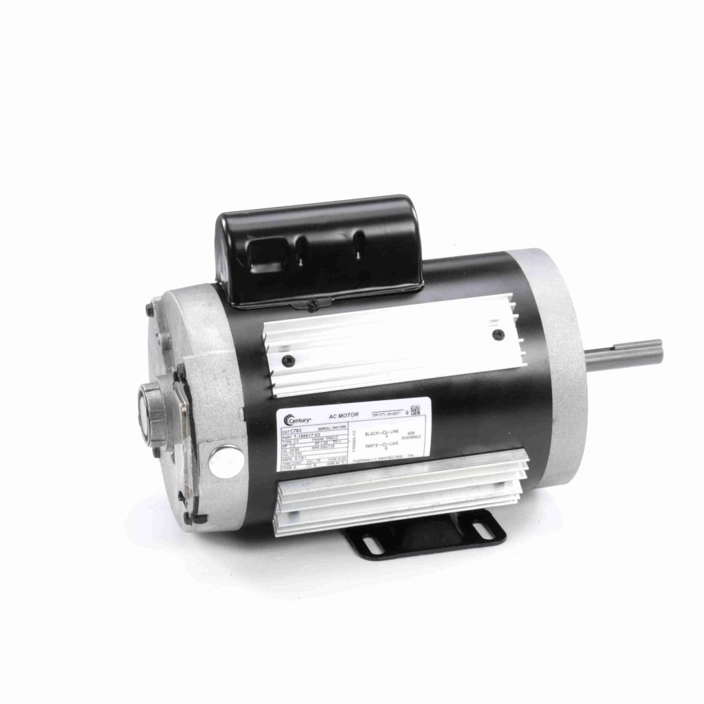 C783 - Century 1.0 HP Direct Drive Fan Motor, 1 phase, 900 RPM, 230 V ...